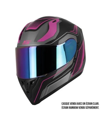 Motorradhelm Rosa Frau- S441 VENGE +PINLOCK en stock