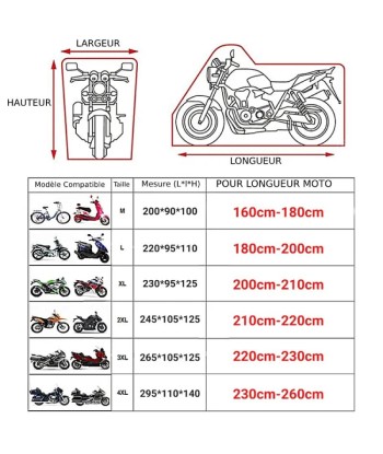 Motorradschutzhülle la livraison gratuite