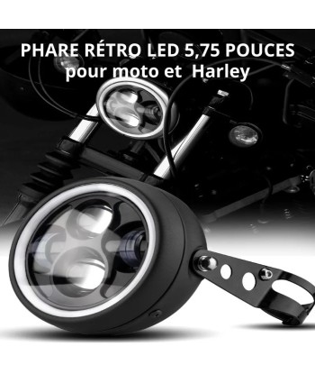 Runder LED-Motorradscheinwerfer – 5,75 Zoll en ligne