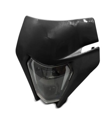 Motorrad-LED-Scheinwerfer + Enduro Offroad SW1 DRL-Platte schwarz Voir les baskets