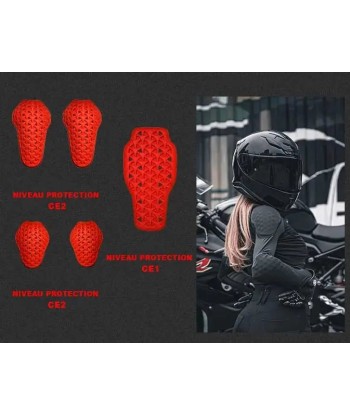 Motorrad-Schutzweste für Damen brillant des détails fins