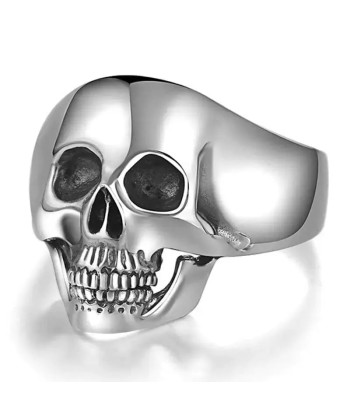 Totenkopf-Bikerring (Silber) Par le système avancé 