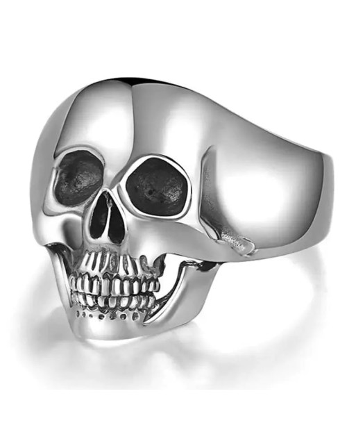 Totenkopf-Bikerring (Silber) Par le système avancé 