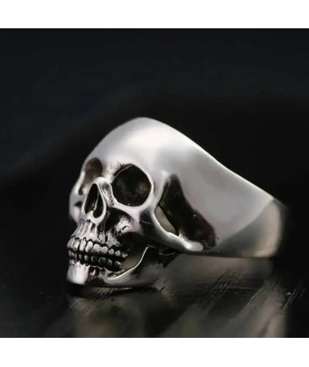 Totenkopf-Bikerring (Silber) Par le système avancé 