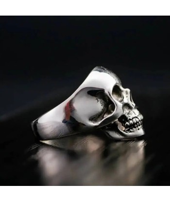 Totenkopf-Bikerring (Silber) Par le système avancé 