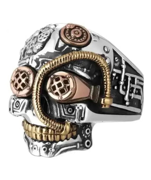 Biker-Ring - Steampunk (Silber) outlet