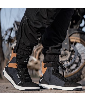 Brauner Motorrad-Sneaker für Herren soldes