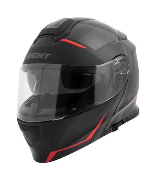 Schwarz-roter modularer Motorradhelm-S550 de la marque