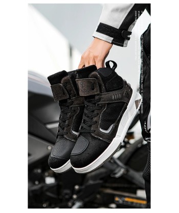 Hohe Motorrad-Sneaker – Schwarz en stock