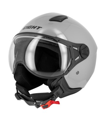 JET Motorrad-Fliegerhelm - Grau S779 LEOV Fin de série