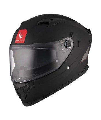 Mattschwarzer Motorrad-Integralhelm Le MVP de beaucoup