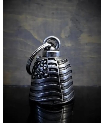 Cloche de moto unique Bravo bells "drapeau américain" 50% de réduction en Octobre 2024