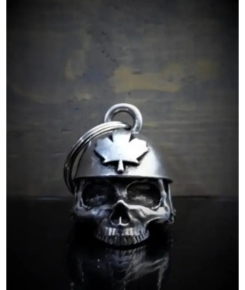 Cloche de moto unique "Casque canadien Skull" À commander