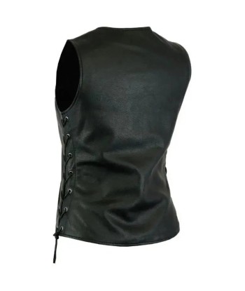 Gilet en cuir biker sans manche pour femme vente chaude votre 