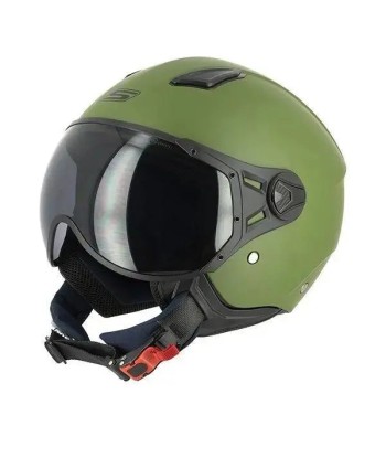 Jet-Motorradhelm S779 LEOV - Mattes Armeegrün le concept de la Pate a emporter 