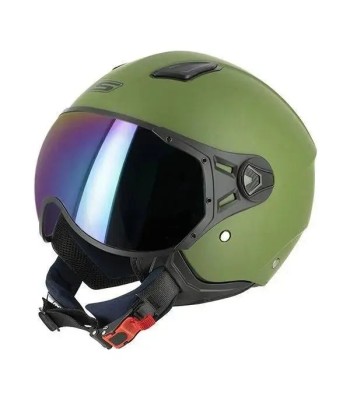 Jet-Motorradhelm S779 LEOV - Mattes Armeegrün le concept de la Pate a emporter 