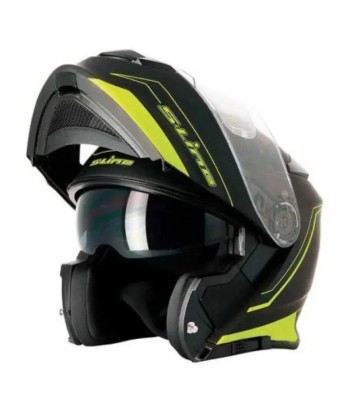 Casque Modulable Double écran Noir / jaune FLUO | SLine550 Véritable concentré