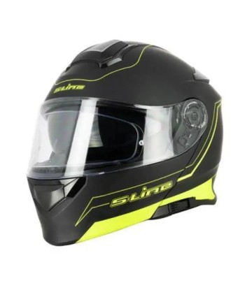 Casque Modulable Double écran Noir / jaune FLUO | SLine550 Véritable concentré