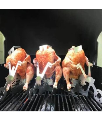 MotoGrill™ Support à poulet portable BBQ chez Cornerstreet bien 