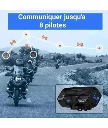 Intercom casque moto  8 Pilotes - M1-S Pro le des métaux précieux