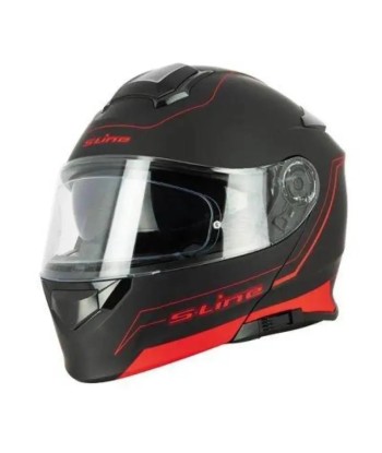 Casque Modulable Double écran Noir et Rouge MAT | SLine550 votre restaurant rapide dans 