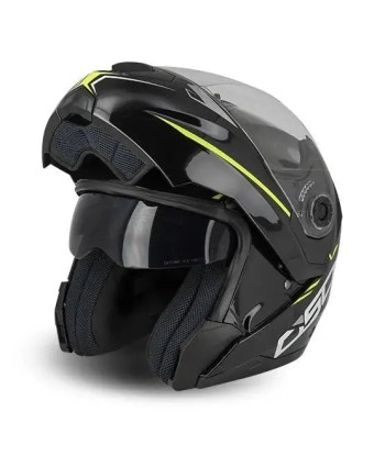 Modularer Motorradhelm - Schwarz/Gelb S520 Venez découvrir notre 