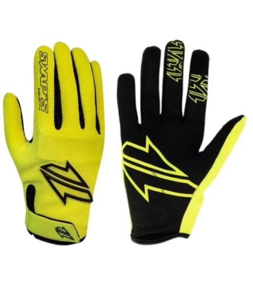 Gants Moto cross Jaune Fluo -Homologué les muscles