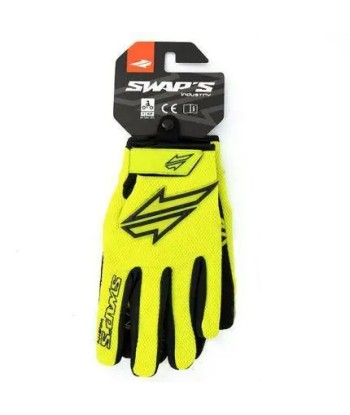 Gants Moto cross Jaune Fluo -Homologué les muscles