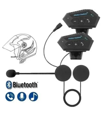 Intercom casque moto | BT-12 pas cher 