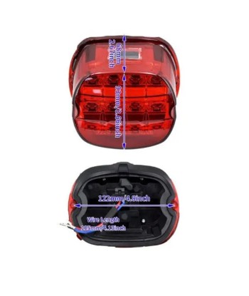 Feux arrière  Led pour Harley  Road Glide - Rouge de votre