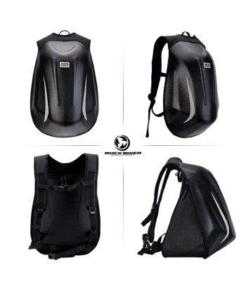 Sac à dos moto carbone- RocksBiker brillant des détails fins