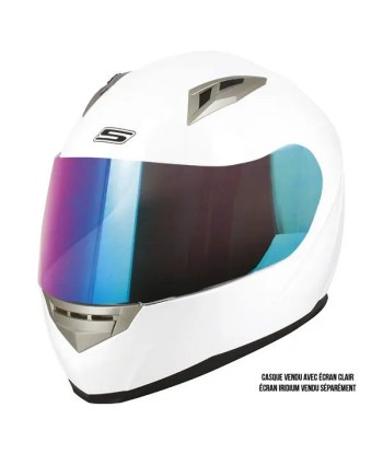 Casque Moto Femme Integral BLANC - S448 pas cher 