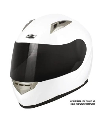 Casque Moto Femme Integral BLANC - S448 pas cher 