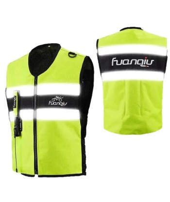 Gilet Airbag Moto | TS4 Jaune la chaussure