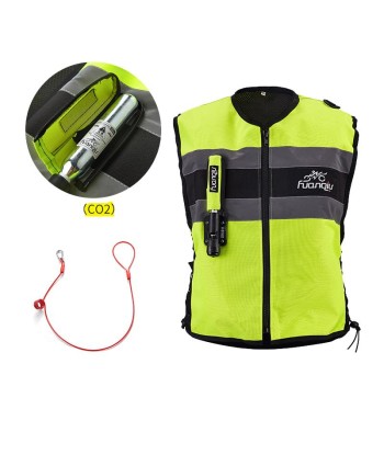 Gilet Airbag Moto | TS4 Jaune la chaussure