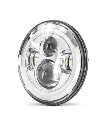 Phare LED 7" compatible Harley Davidson - Chrome s'inspire de l'anatomie humaine