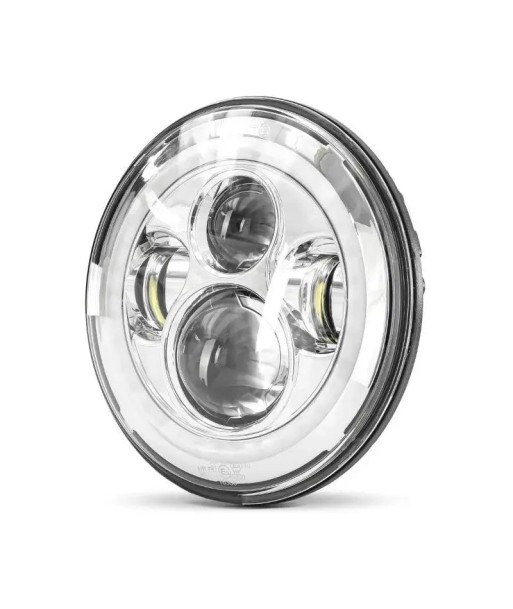 Phare LED 7" compatible Harley Davidson - Chrome s'inspire de l'anatomie humaine