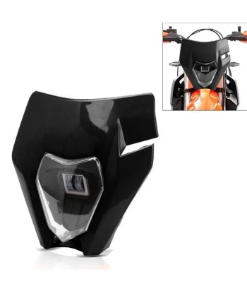 Projecteur LED moto + plaque / carenage Universel pour Enduro XDure GK2 noir Comparez plus de prix