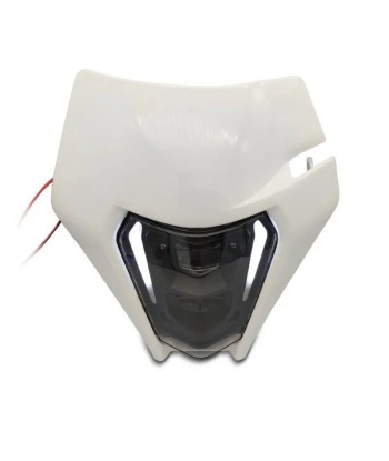 Projecteur LED moto + plaque Enduro Offroad  blanc de la marque