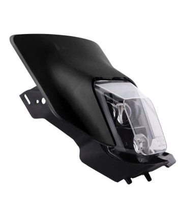 Projecteur LED moto + plaque Enduro Offroad  noir français