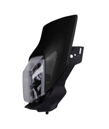 Projecteur LED moto + plaque Enduro Offroad  noir français