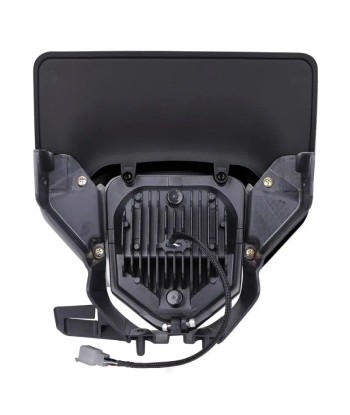 Projecteur LED moto + plaque Enduro Offroad  noir français