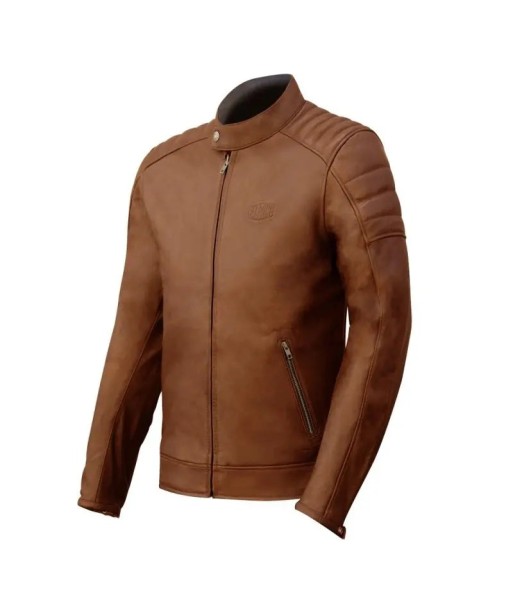 Herren-Motorradjacke aus Leder -Gt Trophy Cognac en stock