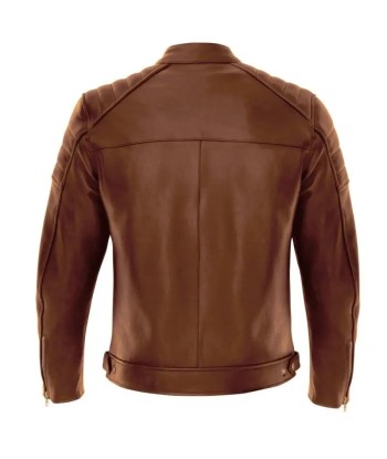 Herren-Motorradjacke aus Leder -Gt Trophy Cognac en stock