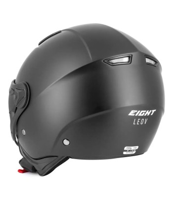 Casque moto aviateur - S779 LEOV Noir Mat outlet