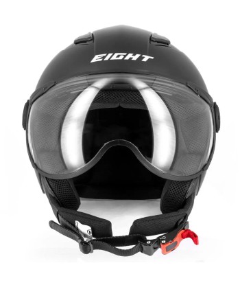 Casque moto aviateur - S779 LEOV Noir Mat outlet