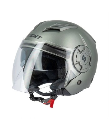 Casque Jet Gris Titanium - S749 Twister une grave pollution 