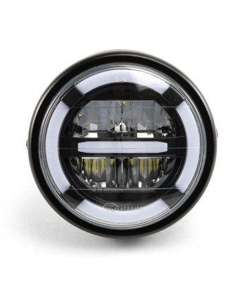 Phare rond de moto led - Jaune ou blanc solde