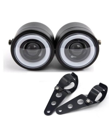 Phare double optique moto LED sur le site 