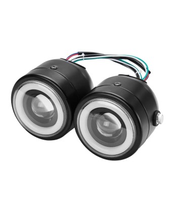 Phare double optique moto LED sur le site 